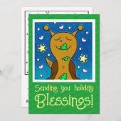 クリスマスのクッキーの色が私のかわいいカタツムリ | シーズンカード (正面/裏面)