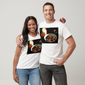 クリスマスのクッキーの蝋燭 Tシャツ (ユニセックス)