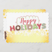 クリスマスのクッキーの言葉の食品ギフトホリデーカード シーズンカード (正面/裏面)