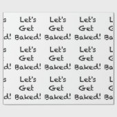 クリスマスのクッキーをゲットしよう焼いたおもしろい ラッピングペーパー (フラット)