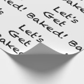 クリスマスのクッキーをゲットしよう焼いたおもしろい ラッピングペーパー (角)