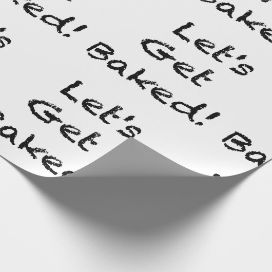 クリスマスのクッキーをゲットしよう焼いたおもしろい ラッピングペーパー (角)