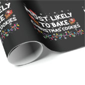 クリスマスのクッキーを焼く可能性が最も高いクリスマスベーカー ラッピングペーパー (ロールコーナー)