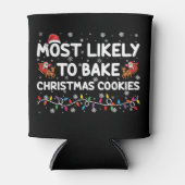 クリスマスのクッキーを焼く可能性が最も高いクリスマスベーカー 缶クーラー (正面)