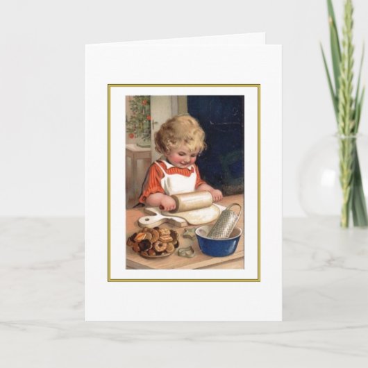 クリスマスのクッキーカードの作成 シーズンカード (正面)