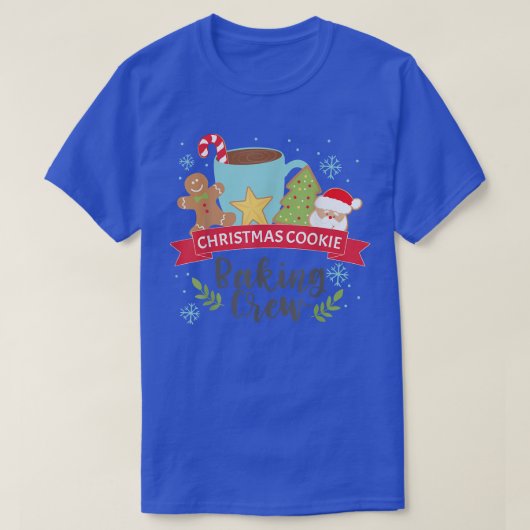 クリスマスのクッキーベーキング男の子のためのクルーのギフト広告 Tシャツ (デザイン正面)