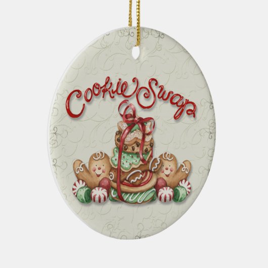 クリスマスのクッキー交換 – SRF セラミックオーナメント (右)