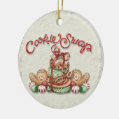 クリスマスのクッキー交換 – SRF セラミックオーナメント (左)