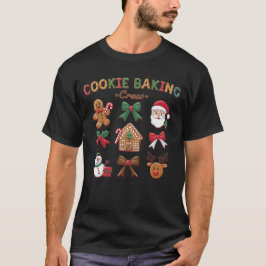 クリスマスのクッキー作りクルー Tシャツ