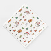 クリスマスのクッキー標準ナプキン (コーナー)