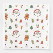 クリスマスのクッキー標準ナプキン (正面)