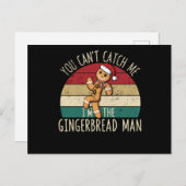クリスマスのクッキー私をキャッチできない ポストカード (正面/裏面)