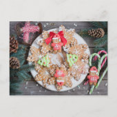 クリスマスのクッキー シーズンポストカード (正面)