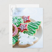 クリスマスのクッキー シーズンポストカード (正面/裏面)