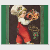 クリスマスのクッキー ラッピングペーパー (フラット)