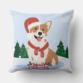 クリスマスのクッションカバー 犬 – かわいいホリデー クッション