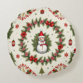 クリスマスのクッション ラウンドクッション (裏面)