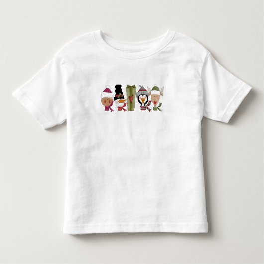 クリスマスのクライターキッズTシャツ トドラーTシャツ (正面)