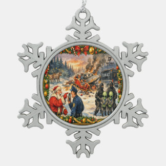 クリスマスのクラッシュ スノーフレーク オーナメント