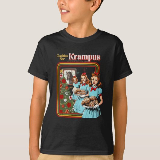 クリスマスのクランプス用クッキー Tシャツ (正面)