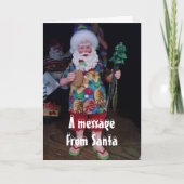 クリスマスのクリスマスすてきがサンタ・ホリデーCAと言われている シーズンカード (正面)