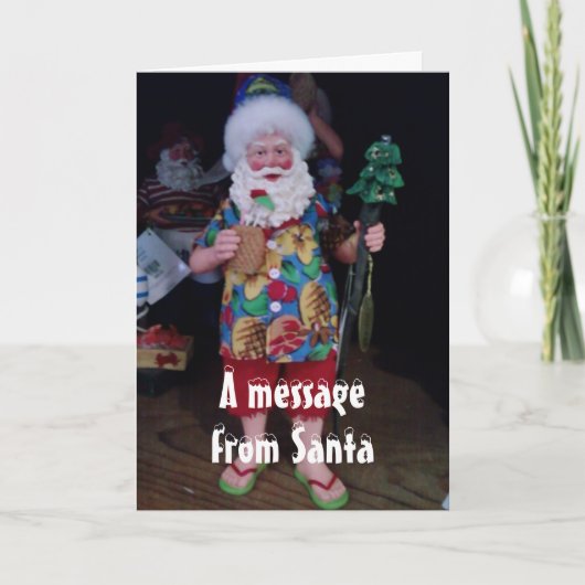 クリスマスのクリスマスすてきがサンタ・ホリデーCAと言われている シーズンカード (正面)