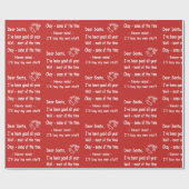 クリスマスのクリスマスのギフト用包装紙の親愛なサンタのおもしろいな手紙 ラッピングペーパー (フラット)