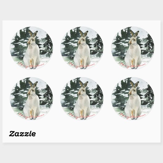 クリスマスのクリスマスのシールのラベルを与える ラウンドシール (シート)