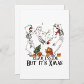 クリスマスのクリスマスの中で死んでおもしろいいる 招待状 (正面/裏面)