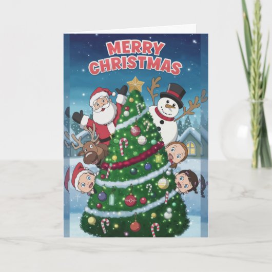 クリスマスのクリスマスカード展示魔法 シーズンカード (正面)