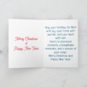 クリスマスのクリスマスカード展示魔法 シーズンカード (内部)