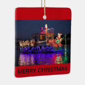 クリスマスのクリスマスボート セラミックオーナメント (右)