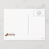 クリスマスのクリスマスポスターサンタクロースのおもしろいな月 シーズンポストカード (裏面)