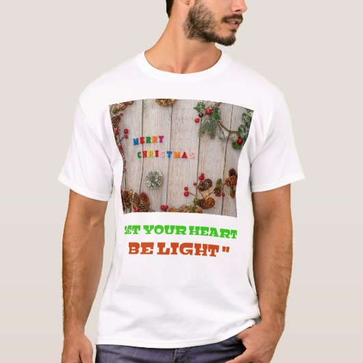 クリスマスのクリスマスロゴデザイン用デザイン Tシャツ (正面)