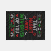 クリスマスのクリスマス フリースブランケット (正面(横))