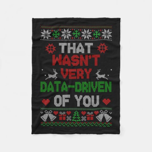 クリスマスのクリスマス フリースブランケット (正面)