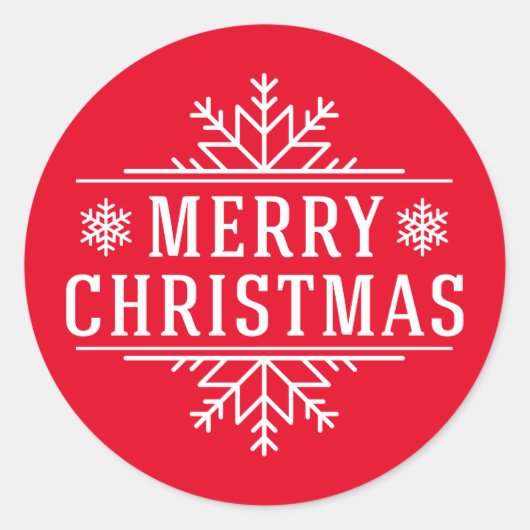 クリスマスのクリスマス ラウンドシール (正面)