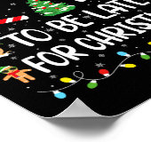 クリスマスのクリスマスFaに遅れるおもしろい可能性が高い ポスター (角)