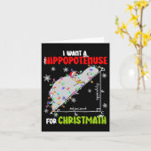 クリスマスのクリスマスHippo Mat カード (黄色い花)