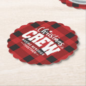 クリスマスのクルーが火傷した ペーパーコースター (アングル)