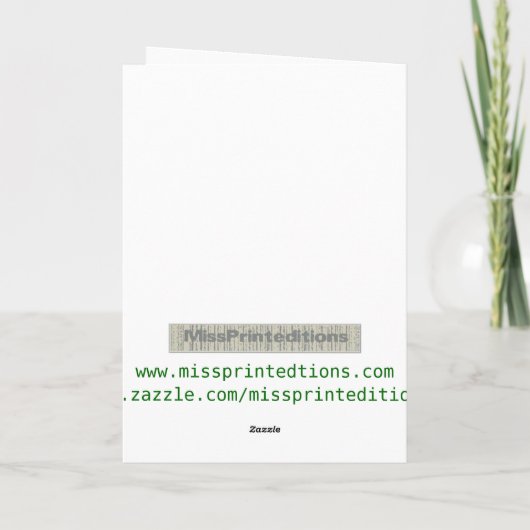 クリスマスのクレフ、音符記号の木 シーズンカード (裏面)