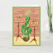 クリスマスのクレフ、音符記号の木 シーズンカード (正面)