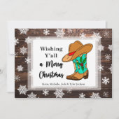 クリスマスのグリーティングカード（カントリー・スタイル） シーズンカード (正面)