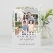 クリスマスのグリーンリーの新しい家の写真 シーズンカード (スタンド正面)