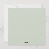 クリスマスのグリーン引越しのお知らせ シーズンカード (裏面)