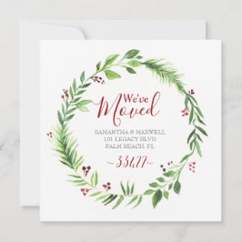 クリスマスのグリーン引越しのお知らせ 招待状