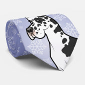 クリスマスのグレートデーン ネクタイ (ロール)
