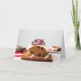 クリスマスのケーキのブランクの挨拶状 シーズンカード