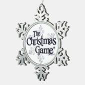 クリスマスのゲームの雪片のオーナメント スノーフレークピューターオーナメント (右)