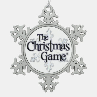 クリスマスのゲームの雪片のオーナメント スノーフレークピューターオーナメント
